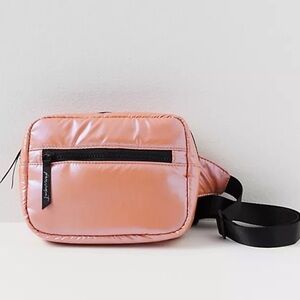 NWT FP Movement by Free People Iridescent Belt Bag Desert Rose Limited Edition